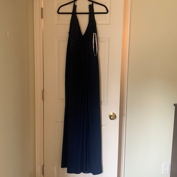 David’s Bridal Navy Bridesmaid Dress - Picture 3 of 5